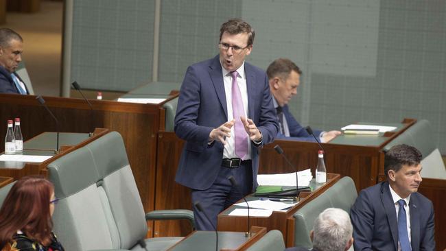 Alan Tudge during Question Time in the House of Representatives in Parliament House Canberra.  Picture: NCA NewsWire / Gary Ramage