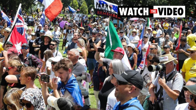 Thousands protest march across Australia during ‘freedom’ rallies