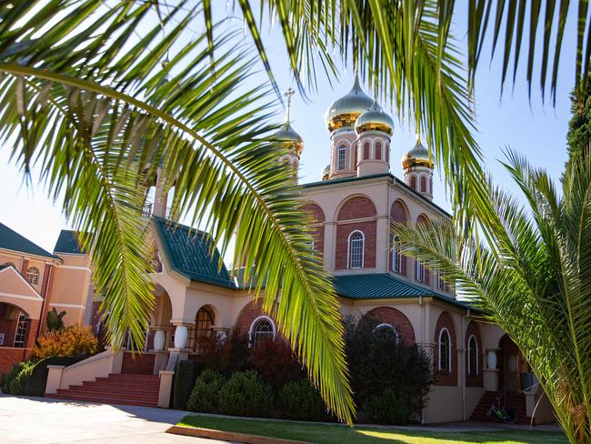 The cathedral used real gold leaf on its iconic domes. Picture: Sarah Matray