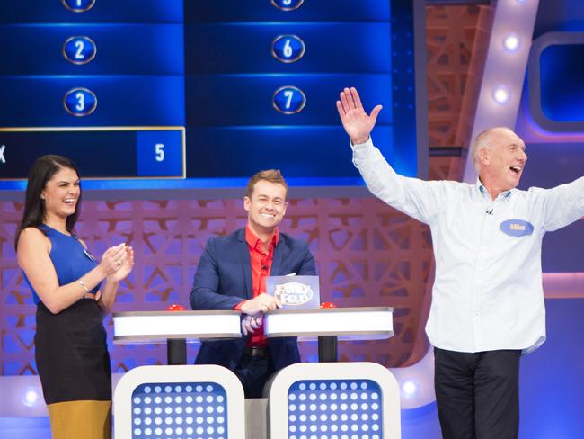 Grant Denyer during Monday night’s premiere of Family Feud.