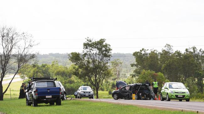 A multiple vehicle car accident on Tiger Brennan Drive, Darwin, resulted in the death of a woman, 57.