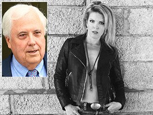 Evgenia Bednova and, inset, Clive Palmer.