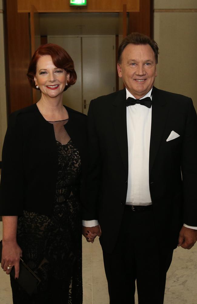 Mr Mathieson with Ms Gillard at the Midwinter Ball at Parliament House in Canberra.