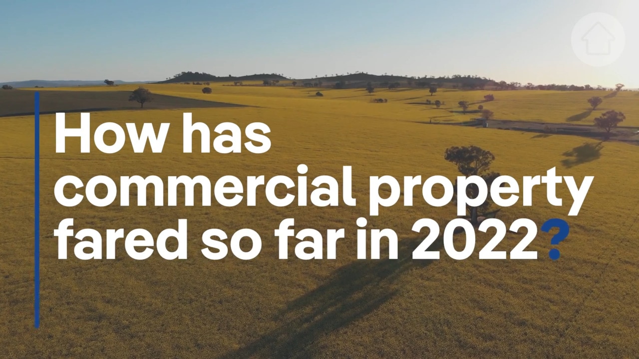 How has commercial property fared so far in 2022?