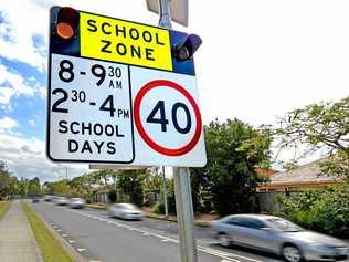 Qld school zones where it's always 40km/h