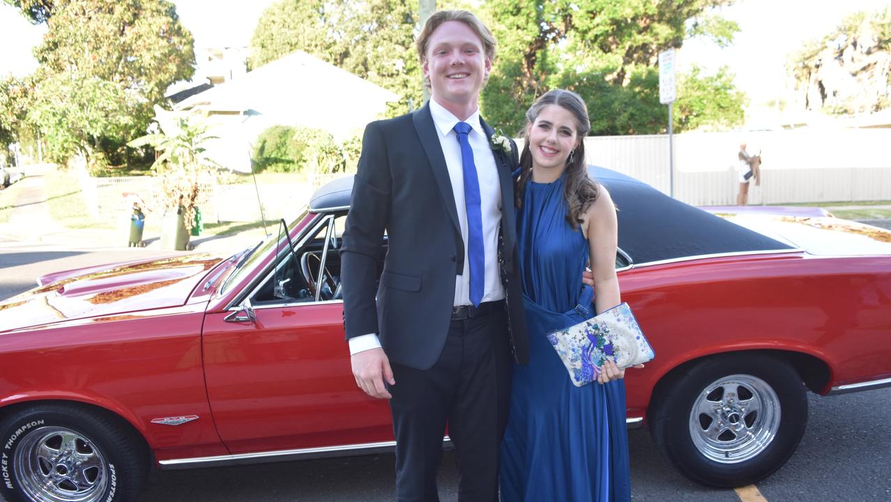 Connor Dick and Chloe Evans at the Sunshine Coast Grammar School formal on November 17. Picture: Sam Turner