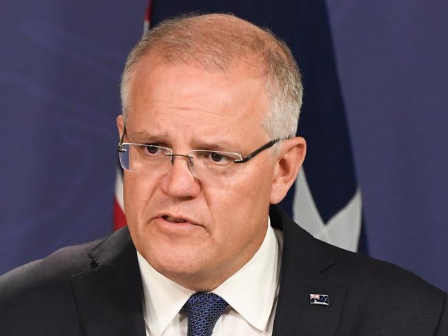 Australian Prime Minister Scott Morrison speaks during a press conference in Sydney, Friday, February 8, 2019. (AAP Image/Peter Rae) NO ARCHIVING