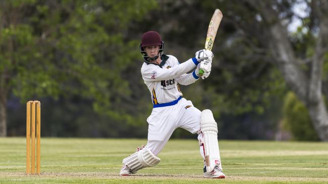 Lucas Sefont playing representative junior cricket. Picture: Kevin Farmer