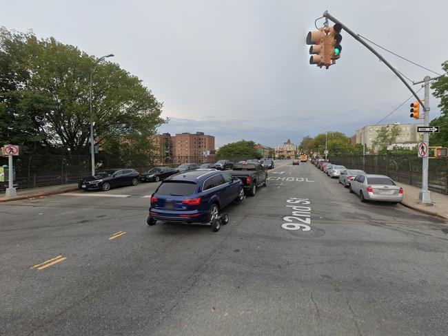 The accident occurred at 92nd Street and Dahlgren Place. Picture: Google Maps