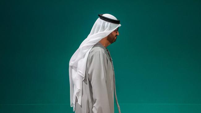 COP28 president Sultan Ahmed Al Jaber walks during a plenary session at the United Nations climate summit in Dubai on December 13, 2023. Picture: Giuseppe Cacace / AFP