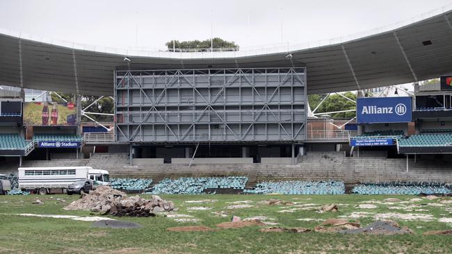 Half the stadium’s 44,000 seats have already been ripped out. Picture: Supplied