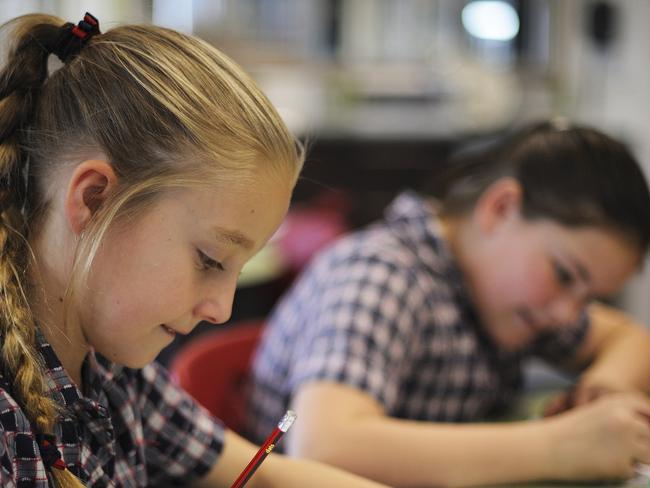 16/05/18: generic photo of Tassie students sitting for the NAPLAN test. Provided by Duncan Abey, Senior Communications Consultant, of the Tasmanian Department of Education.