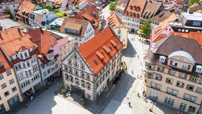 Aerial view of Ravensburg, Baden-Wurttemberg, Germany, Europe.