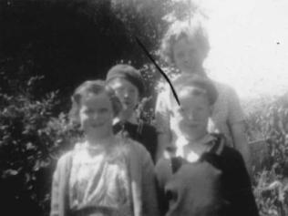 Hazel and her siblings Allan, Margaret and Jim in 1954.