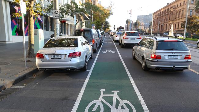 The council will spend $19.4 million on footpaths and bike lanes over the next year. Picture: David Crosling