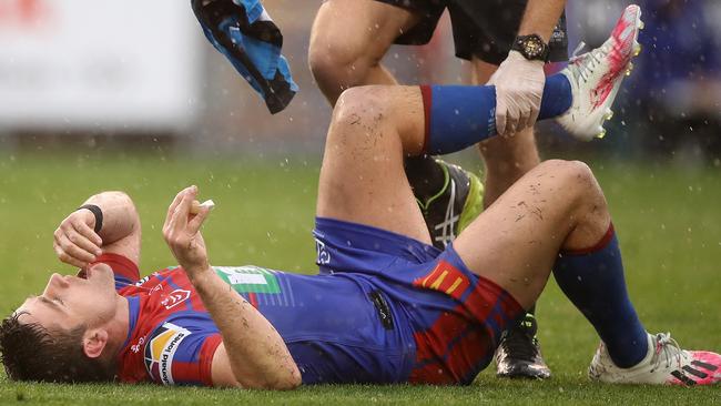 Andrew McCullough ripped his hamstring off the bone last season. Picture: Mark Kolbe/Getty