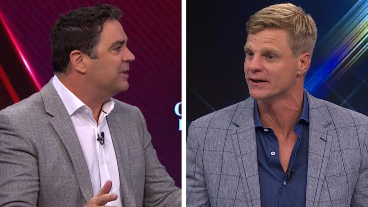 Garry Lyon and Nick Riewoldt clashed over the Gary Ablett-Daniel Rich match-up.