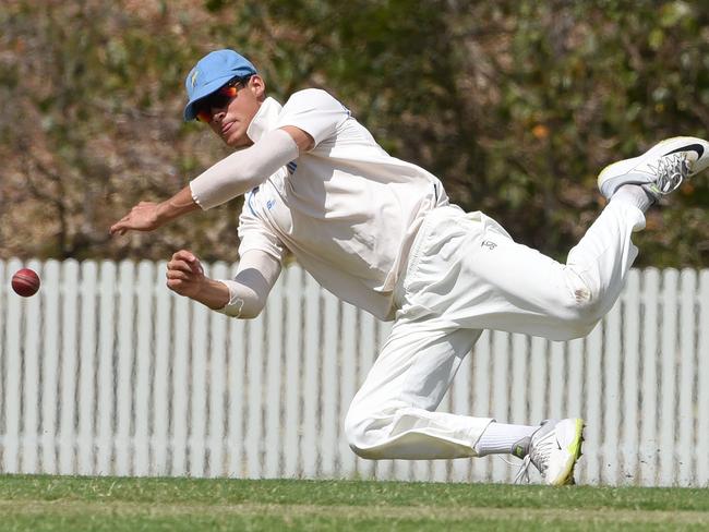 Hugo Burdon in the field for Gold Coast. Picture: Steve Holland