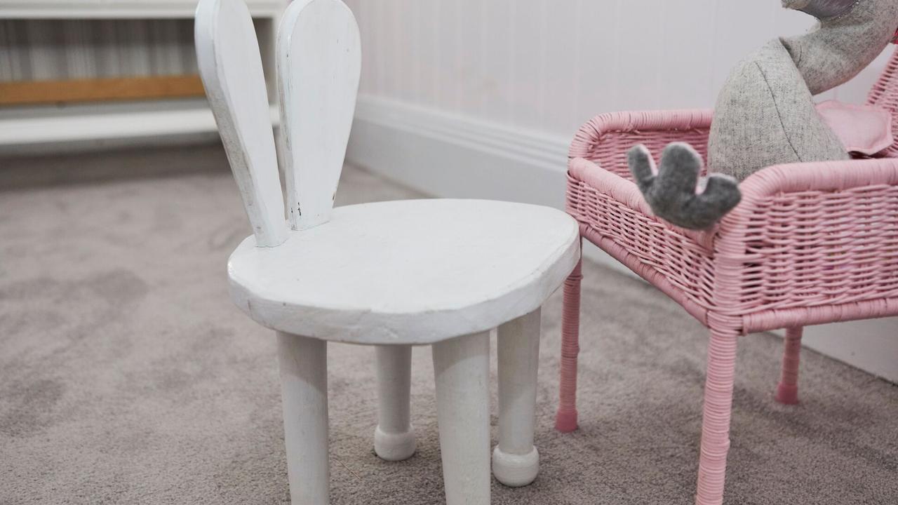 A cute bunny rabbit chair.