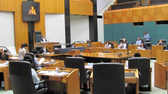 NT Parliament House chamber. Picture: Legislative Assembly of NT