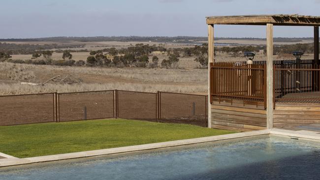 The resort has a pool with views across the plains. Picture: Brett Hartwig.