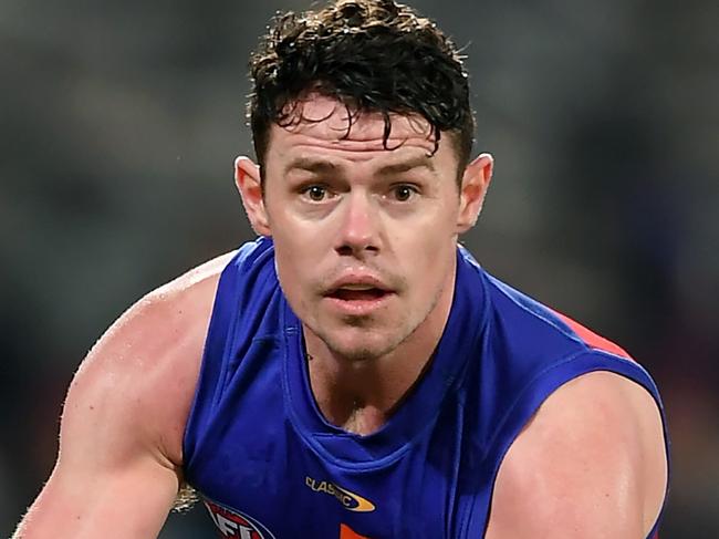 ADELAIDE, AUSTRALIA - AUGUST 28: Lachie Neale of the Lions during the AFL First Qualifying Final match between Melbourne Demons and Brisbane Lions at Adelaide Oval on August 28, 2021 in Adelaide, Australia. (Photo by Mark Brake/Getty Images)