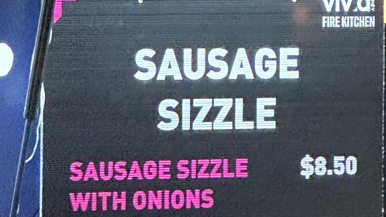 Vivid festival goers express their disgust at the expensive cost for a sausage sizzle at the 2024 light show in Sydney. Picture: Reddit