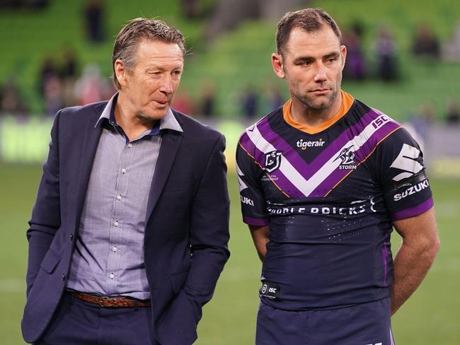 Melbourne Storm coach Craig Bellamy wants to reduce Smith’s playing minutes this season but the champion hooker is in no mood to agree. Picture: AAP