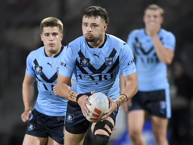 Ethan Ferguson of the NSW Blues U19s and South Sydney Rabbitohs. Picture: Scott Davis/NRL Photos