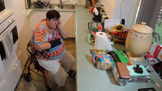 Gold Coast MS sufferer Thea Wren has struggled to find suitable accommodation on the Gold Coast for years, but is soon moving into special accommodation built in partnership with MS Queensland. Picture Glenn Hampson