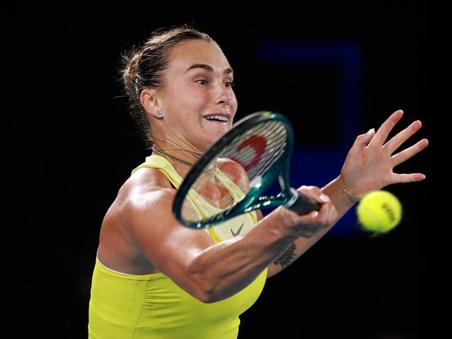 Sabalenka will be tough to bet against on Saturday night. Picture: Darrian Traynor/Getty Images