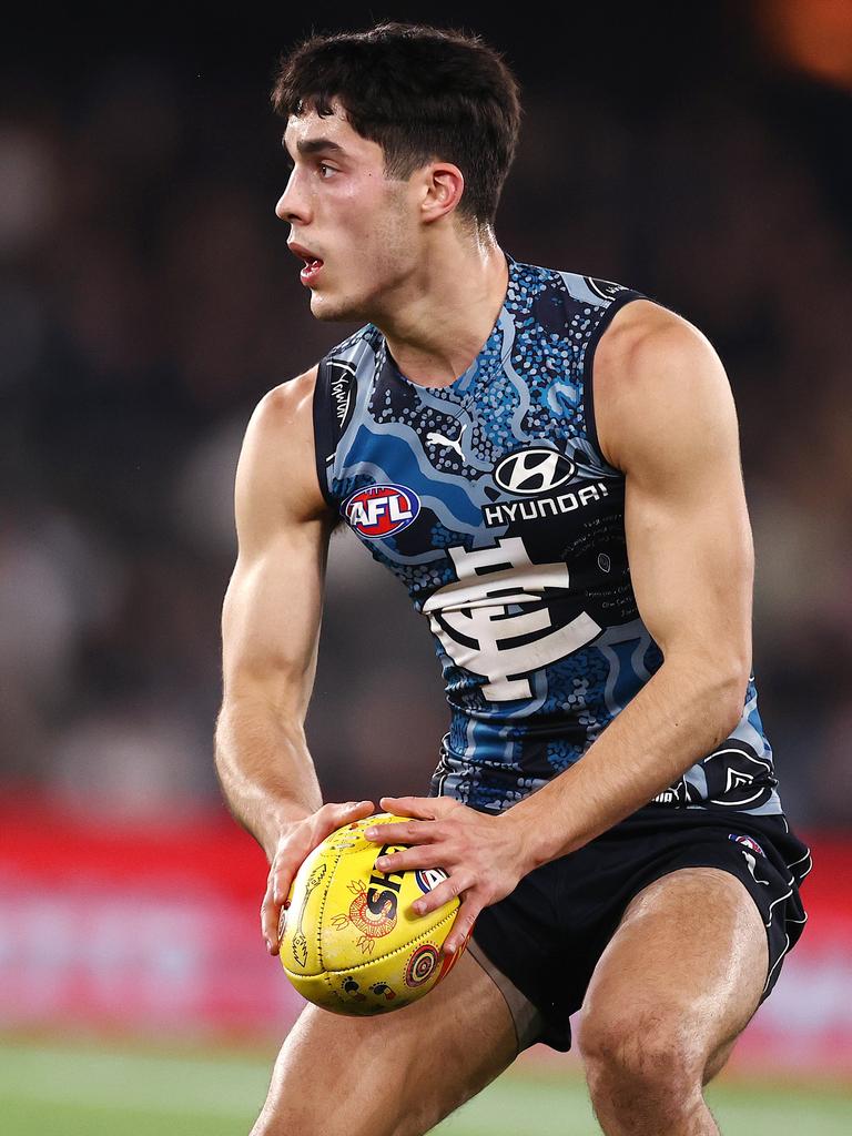 Adam Cerra could return for Carlton’s clash with St Kilda. Picture: Michael Klein.