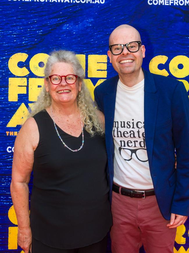 Ben Zabel with his mum Margaret at Come From away.