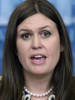 Deputy White House press secretary Sarah Huckabee Sanders says the Russian investigation will continue. Picture: AP