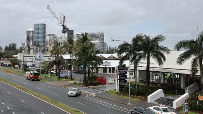 The Marina Mirage and Mariner's Cove sites next to construction of the Mantaray. Pictures Glenn Hampson