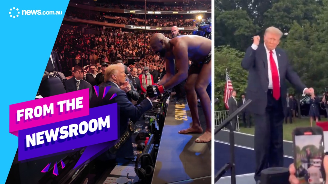 Jon Jones does the Trump dance after UFC win | Top Stories | From The Newsroom