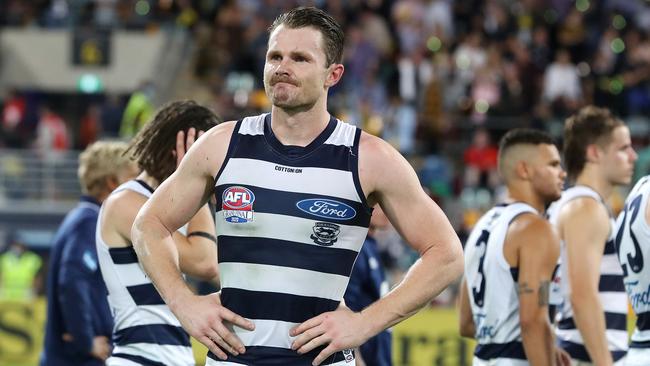 A premiership continues to elude Geelong champion Patrick Dangerfield. Picture: Sarah Reed