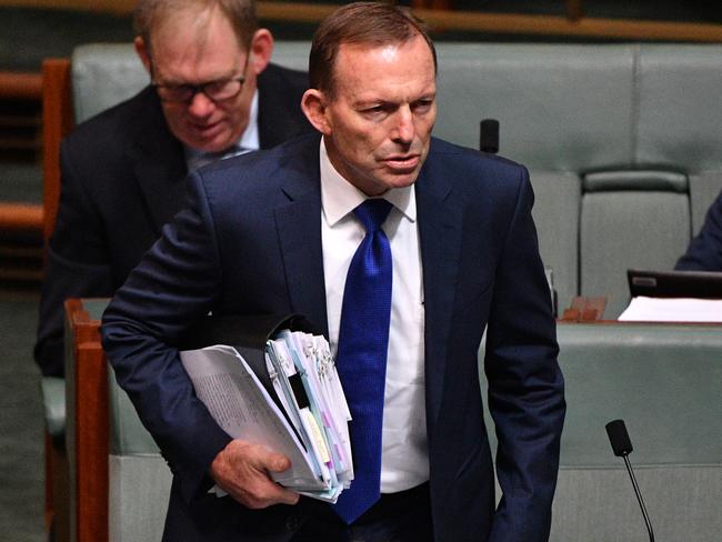 Tony Abbott has threatened to cross the floor. Picture: AAP Image/Mick Tsikas