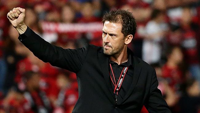 Tony Popovic is determined to finish what he started at the Wanderers. Picture: Gregg Porteous