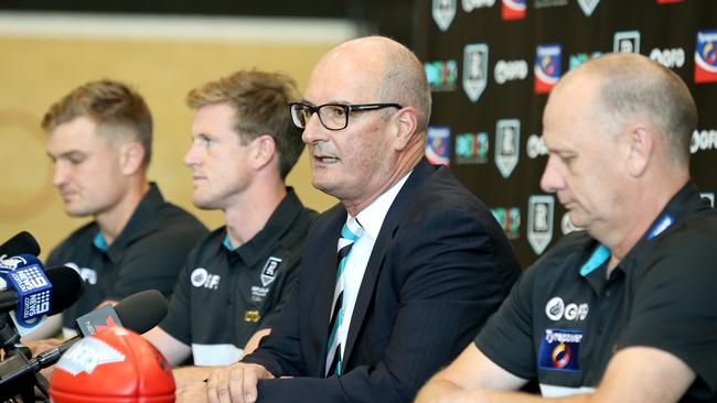 Port Adelaide chairman David Koch. Picture: AAP Image/Kelly Barnes.