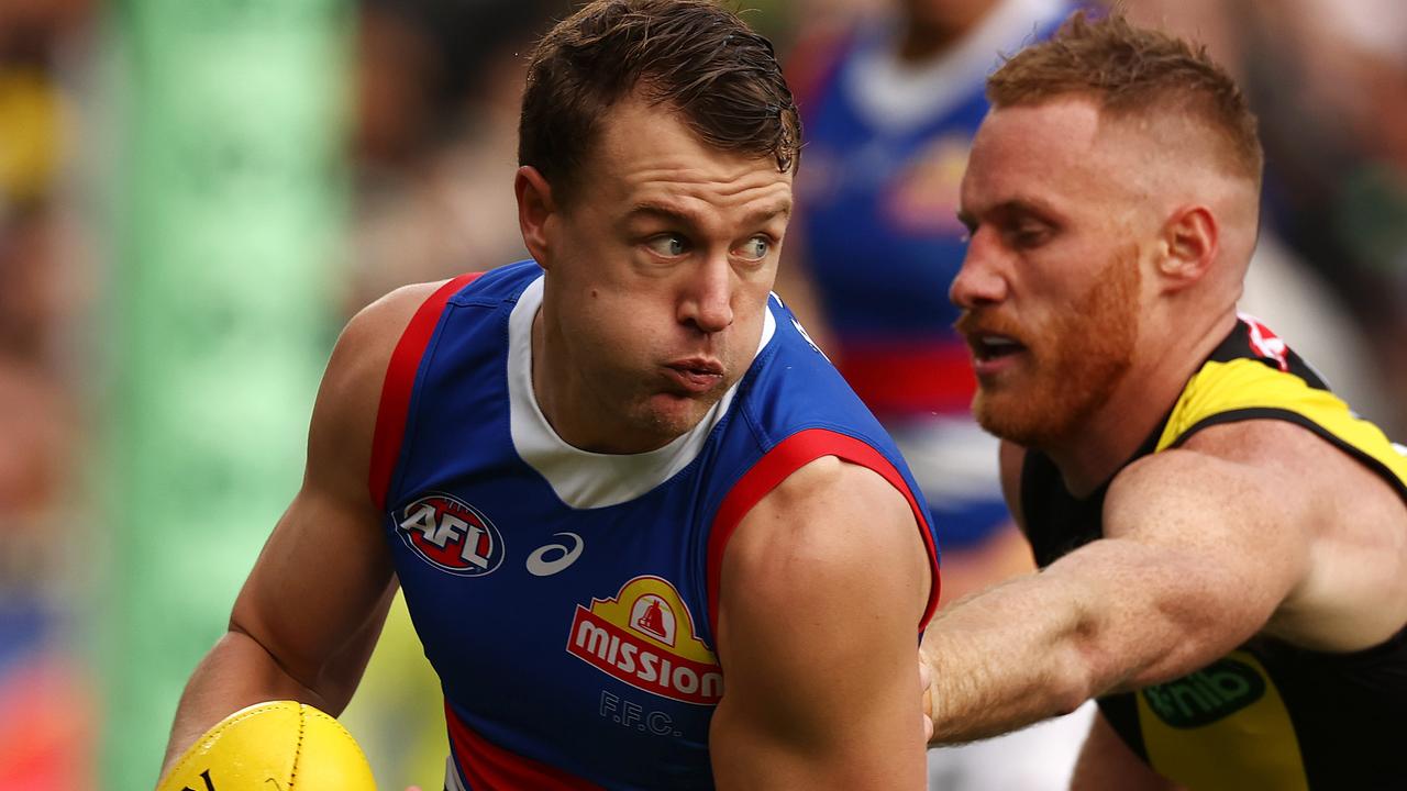 Bulldog Jack Macrae is likely to miss round 1 after a hamstring strain kept him out of the two pre-season matches against Hawthorn last month. Picture: Michael Klein