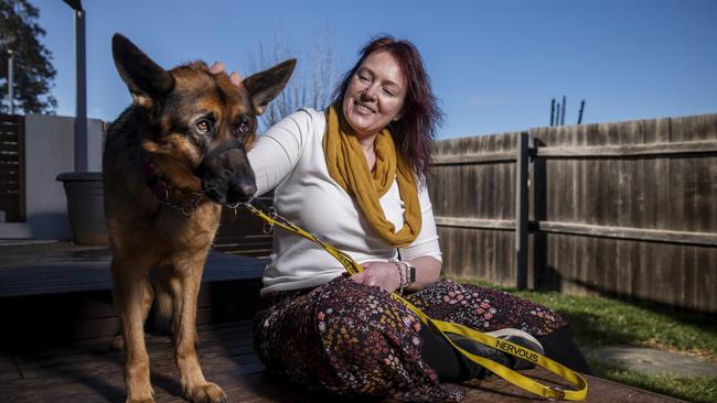 Janine Monty, 45, lives with rheumatoid arthritis. She said when her opiod dose was reduced she could no longer sleep at night. Picture: Sean Davey