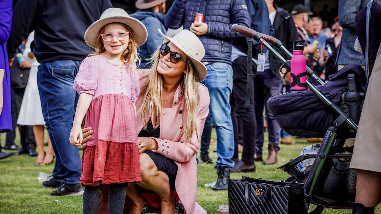 Warrnambool Races: Edith Wilde, 3, Stephanie Scott from Warrnambool.