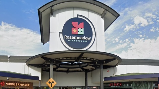 A motorcyclist has been hospitalised after a crash near Rosemeadow Marketplace. Picture: Google