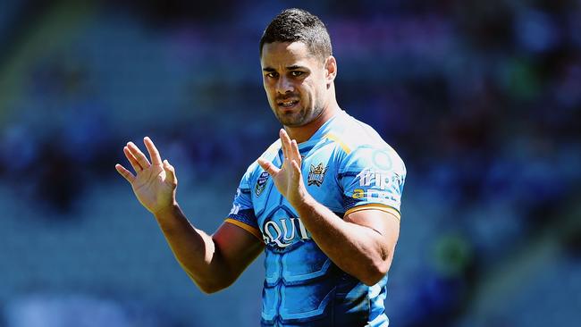 Gold Coast Titans star Jarryd Hayne at the Auckland Nines.