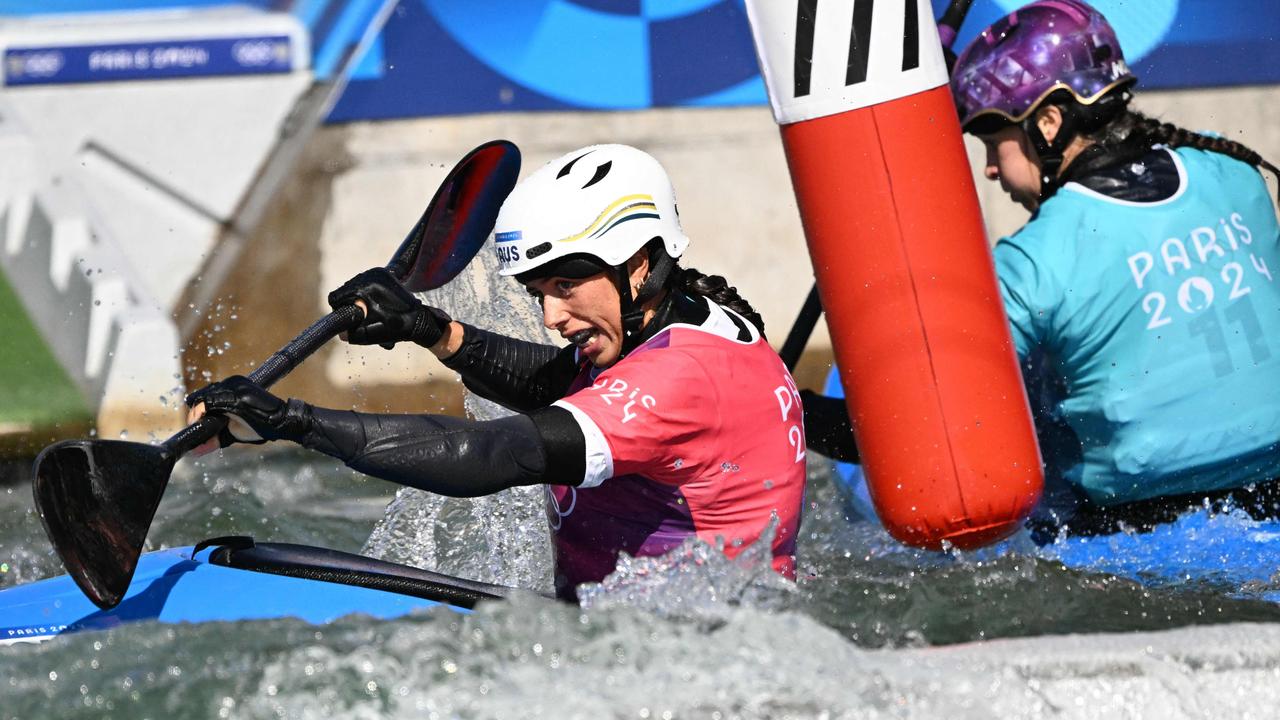 Noemie Fox in action during the final. Picture: Bertrand Guay / AFP