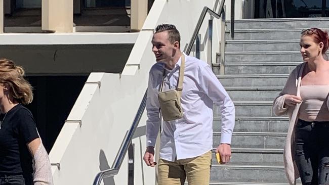 Joshua Kemper was all smiles as he left Wollongong Local Court on September 24.