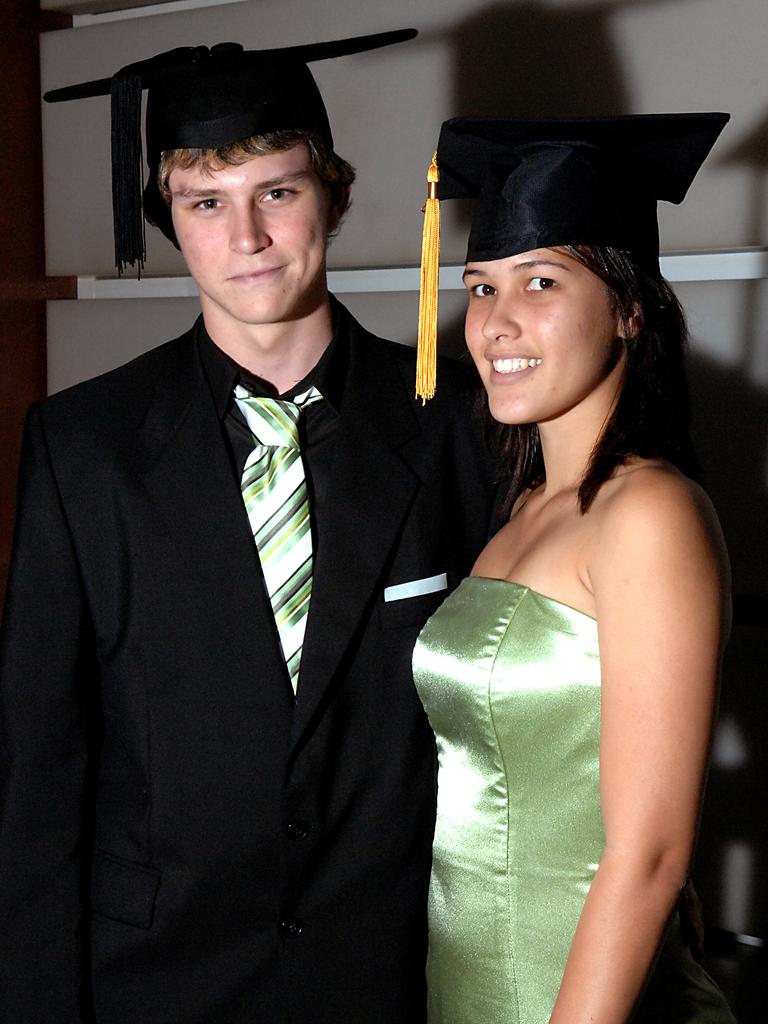 Jake Spalding and Mahara Hughes at the 2009 Palmerston High School formal at SkyCity. Picture: NT NEWS