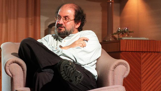 Author Salman Rushdie in Australia in 1995 to promote his book, The Moor's Last Sigh.