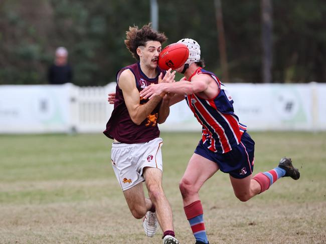 Action from the Colts game between Wilston Grange and Palm Beach Currumbin. Pictured is CurrumbinÃs Jack Foggo. Picture: Tertius Pickard